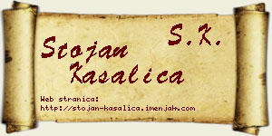Stojan Kasalica vizit kartica